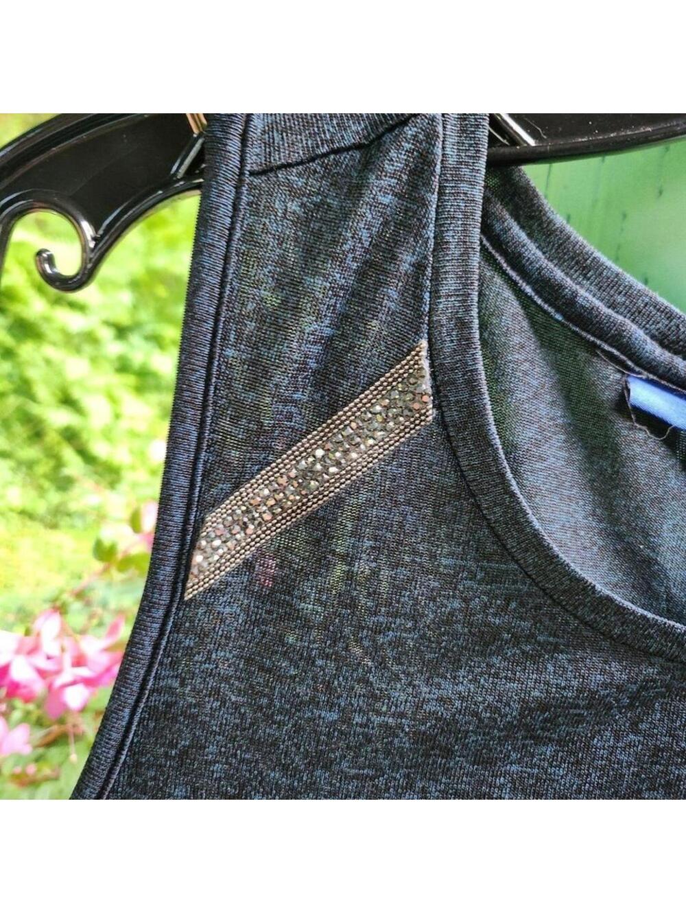 Chic Black Sleeveless Tank Top Apt 9 Small - Picture 4 of 7
